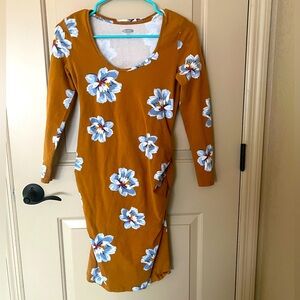 Old navy fitted maternity midi dress